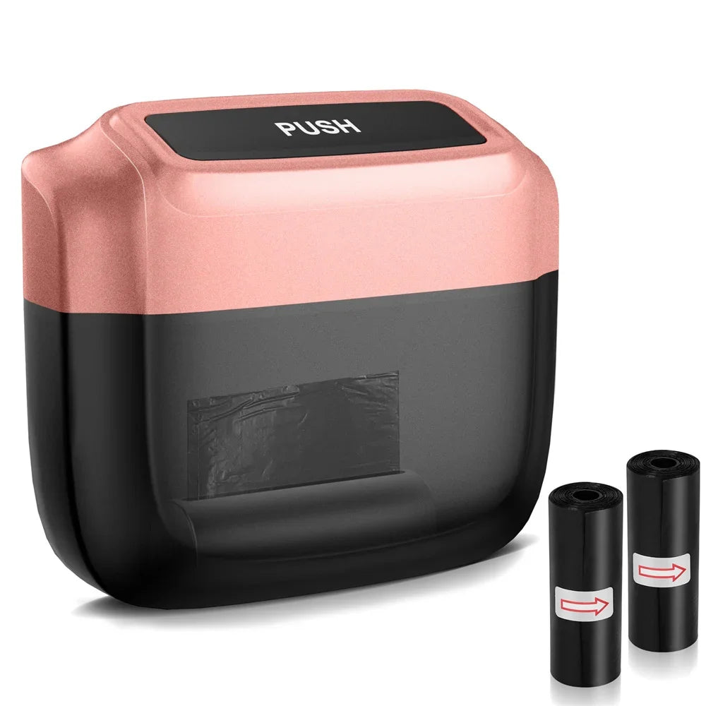 Karvixa Compact Car Trash Bin – Press-Lid Interior Waste & Storage Bin