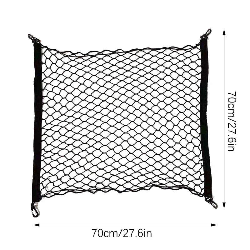 Karvixa Elastic Car Boot Cargo Net – Universal Luggage Storage Organiser