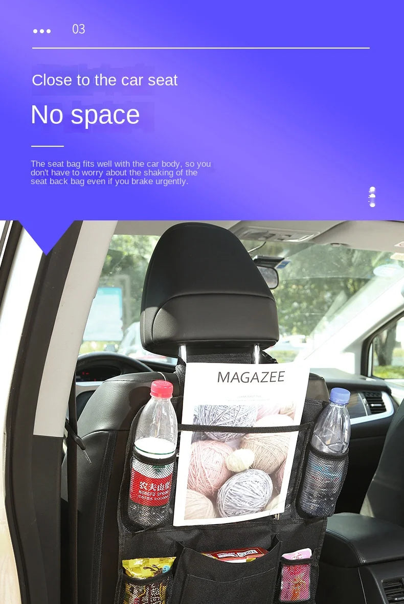 Karvixa Back Seat Organiser with Touch-Screen Tablet Holder