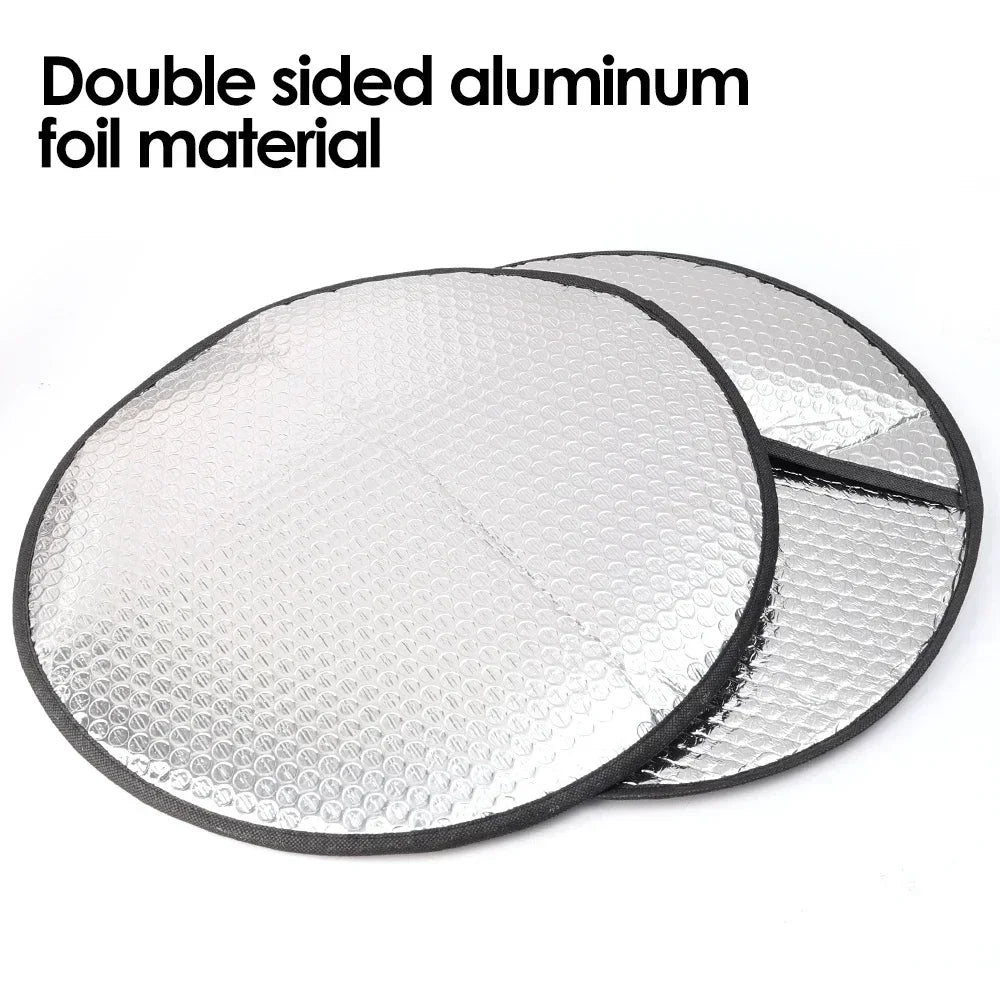 Karvixa Steering Wheel Sun Shade – Foldable UV & Heat Protection