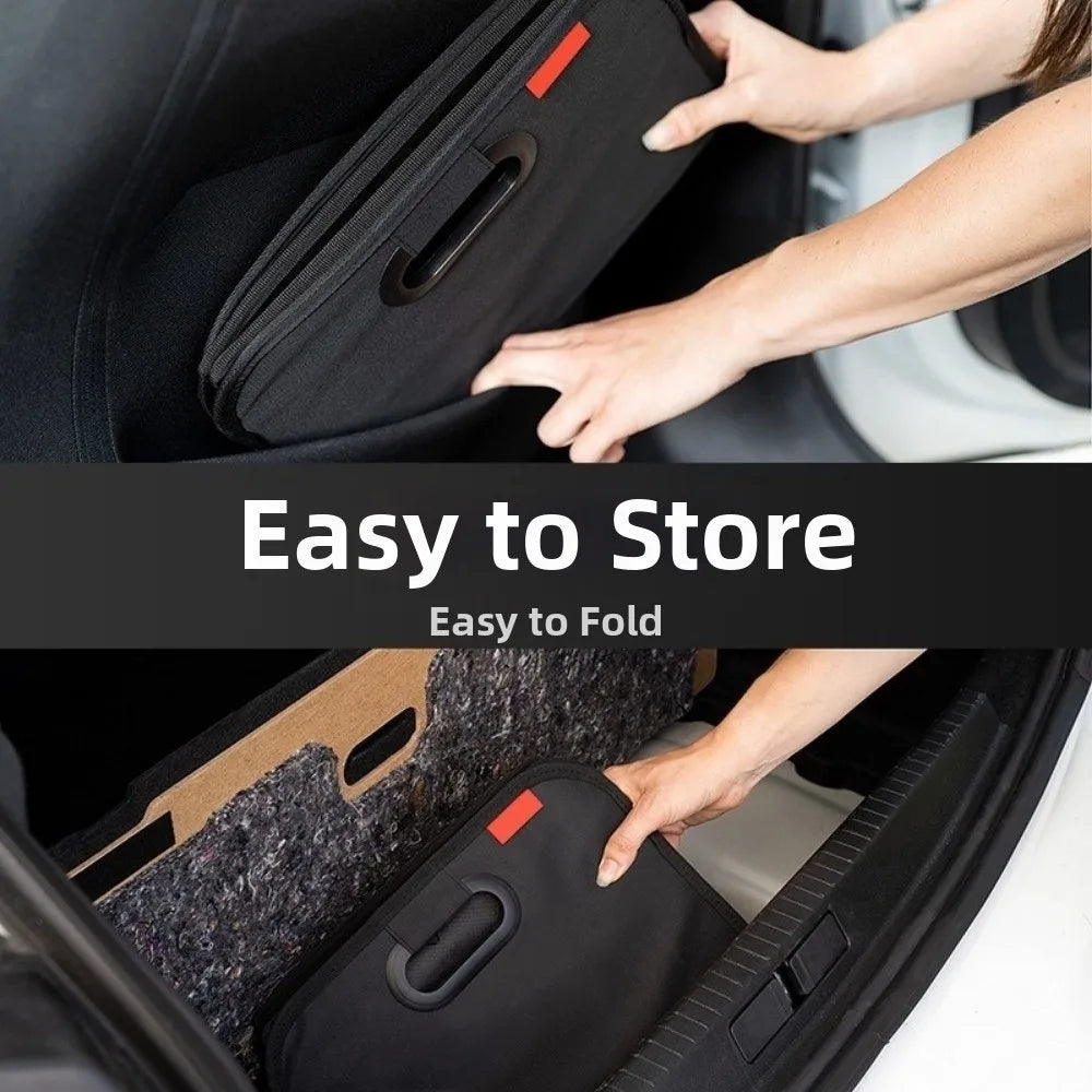 Karvixa Foldable Car Boot Organiser – Large Capacity Oxford Cloth Storage Box