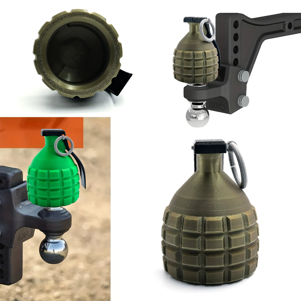 Karvixa Grenade-Style Tow Ball Cover – 50mm Universal Hitch Protector