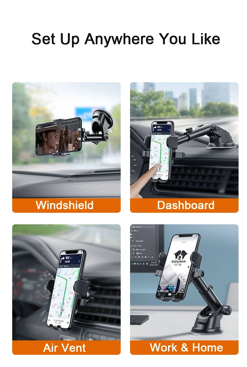 Karvixa 360° Suction Cup Car Phone Holder