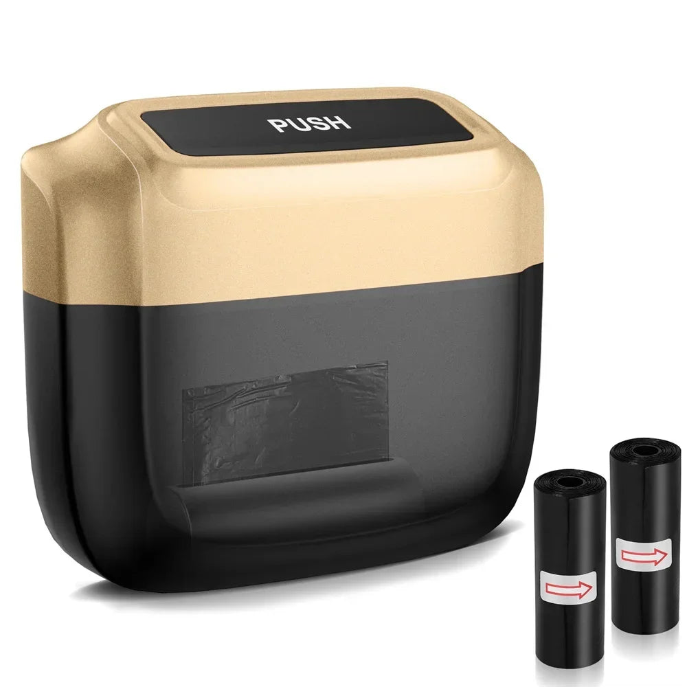 Karvixa Compact Car Trash Bin – Press-Lid Interior Waste & Storage Bin
